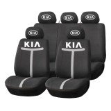 Set Huse Scaune Universale HLX1 Compatibile cu Kia &ndash; Negru/Gri