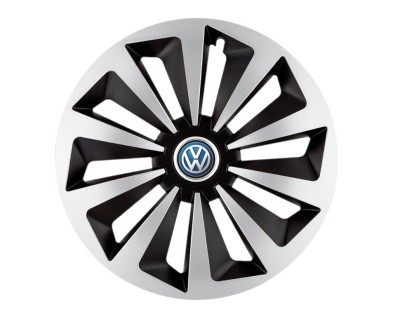 Set 4 capace roti Fox Gri-Negru R16 pentru gama auto Volkswagen foto