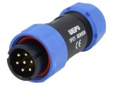 Mufă SP21 tată PIN 7 IP68 15A 500V pentru cablu 7&divide;12mm