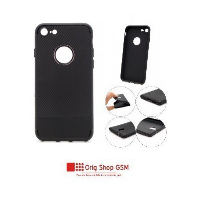Husa Silicon Carbon Apple iPhone XR Negru