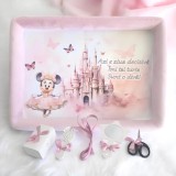 Cumpara ieftin Tavita Turta, Buretata din Catifea cu 6 Piese - Minnie Mouse Alb - TPT93