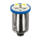 Bec Hyper-Led4 - 2SMD 12V pozitie soclu metal BA9s 2buc - Albast Garage AutoRide