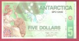 ANTARCTICA 5$ / 2008. UNC.