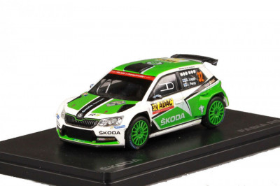 Macheta auto Skoda Fabia III R5 (2015) 1:43 Abrex - ADAC Rallye Deutschland foto