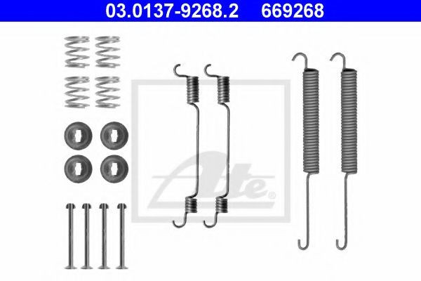 Set accesorii, sabot de frana FORD TRANSIT platou / sasiu (2006 - 2014) ATE 03.0137-9268.2