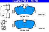 ATE 13.0460-2797.2 set placute frana,frana disc