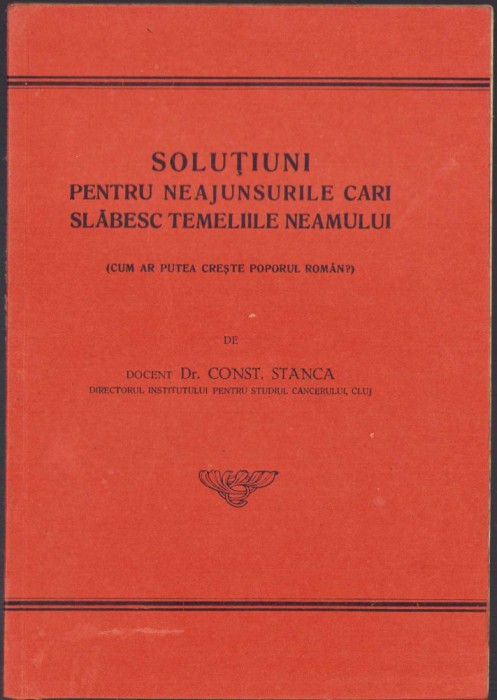 HST 325SP Soluțiuni pentru neajunsurile cari slăbesc temeliile neamului - Stanca