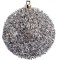 Set Globuri Brad Craciun, Tinsel, Argintii, 8cm, 6 Bucăți