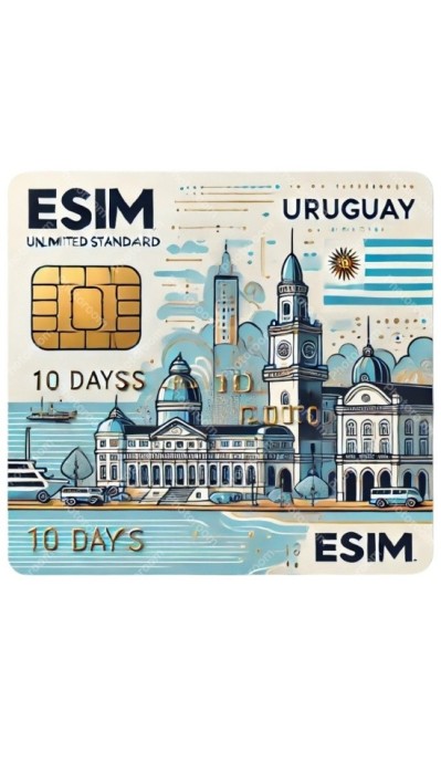 eSIM Uruguay, Unlimited Standard, 10 Days