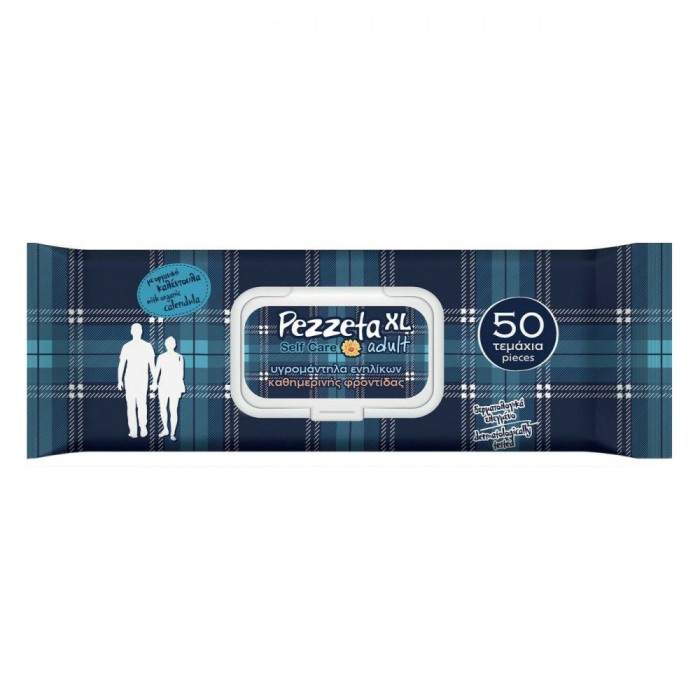 șervețele Umede Adulți Pezzeta Xl, Testate Dermatologic, 50 Bucăți