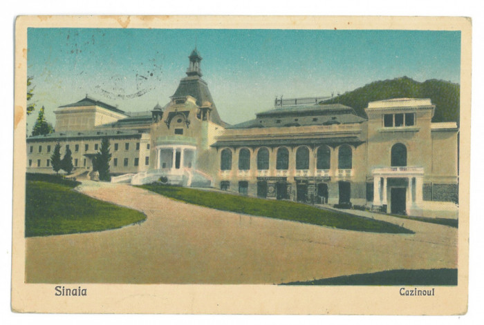 5258 - SINAIA, Prahova, Casino, Romania - old postcard - used - 1927