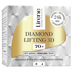 Crema reconstructie anti-rid 70+ pentru zi si noapte Diamond Lifting 3D, 50ml, Lirene