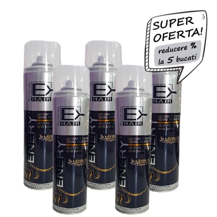 Oferta 5 buc Spray protectie termica si stralucire cu Argan 400ml