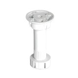 Cumpara ieftin Picior mobila din plastic alb, cu reglaj, 100 x 65 mm, 4 buc / set