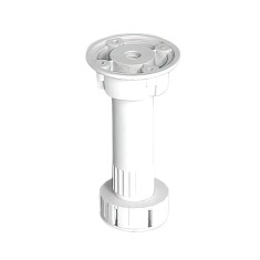 Picior mobila din plastic alb, cu reglaj, 100 x 65 mm, 4 buc / set