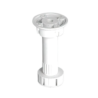 Picior mobila din plastic alb, cu reglaj, 100 x 65 mm, 4 buc / set foto