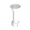 Picior mobila din plastic alb, cu reglaj, 100 x 65 mm, 4 buc / set