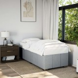 VidaXL Cadru de pat fără saltea, gri deschis, 90x200 cm, textil 3284804