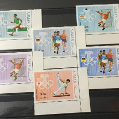 AJMAN, SPORT -SERIE COMPLETĂ NEŞTAMPILATĂ MNH