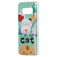 Husa Squishy Animal Husa 4D Jucarie din Silicon pentru Xiaomi Redmi Note 5A Prime cat foto