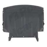 Scut motor fata BMW Seria 3 (E46), Sedan/ESTATE, 10.2001-06.2005, polietilena (PE); cu/fara gauri, motorizare diesel, transmisie manuala, Tractiune p