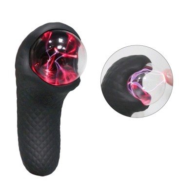 Stimulator Dual Plasma, 10 Moduri Vibratii, 10 Moduri Statice, Silicon, Negru, 13.2 cm, Passion Labs foto