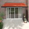 Gossi copertina retractabila portocaliu/maro 3x2,5 m, textil/aluminiu