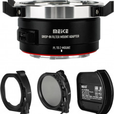 Adaptor montura Meike MK-PLTZ-C de la Arri PL la Nikon Z, cu filtre drop-in