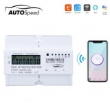 Smart Meter trifazic 380V, 80A, DTS238-7 WIFI compatibil cu Tuya, Smart Life, contor inteligent energie si putere electrica