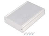 Carcasă aluminiu gri AKG 71x100x24mm