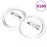 Cumpara ieftin Set de ecusoane cu ac, 100 seturi, 25 mm, acril