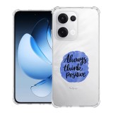 Husa antisoc pentru oppo reno13, airbag pro, clear, always think positive