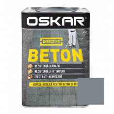 Oskar Vopsea Acrilica Direct Pe Beton Gri Antracit 0.75L 5011860 foto