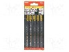 Panza de fierastrau - set, pentru ferastrau electric, lemn, placa de PAL, material otel de scule, METABO - 623679000