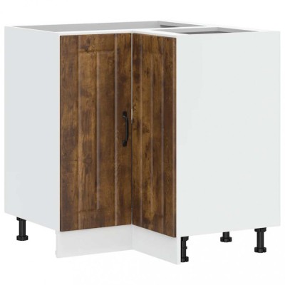 Dulap de baza pentru colt de bucatarie &amp;quot;Lucca&amp;quot; stejar afumat foto