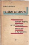 Studii literare Mihail Petroveanu, Editura pentru Literatura 1966, Critica Literara, Eseistica, Literatura Romana, Carte Veche