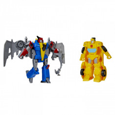 Transformers Cyberverse Figurine Bumblebee Si Dinobot Swoop 14Cm foto