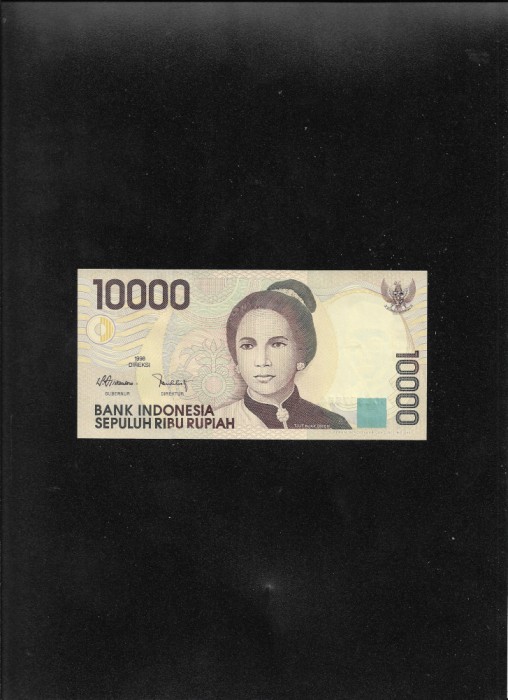Indonezia 10000 10.000 rupiah rupii 1998 seria357554 unc