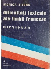 Monica Sildan - Dificultati lexicale ale limbii franceze. Dictionar (Editia: 2000) foto