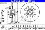 Disc frana CITROEN DS3 (2009 - 2015) ATE 24.0109-0100.2