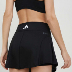 adidas Performance fustă culoarea negru, mini, evazați HS1654