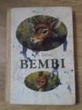 Bembi, Felix Salten, Hyperion 1990, Carte Copii, Povesti, Coperta Cartonata, Romana, 158 pagini, 12x20 cm