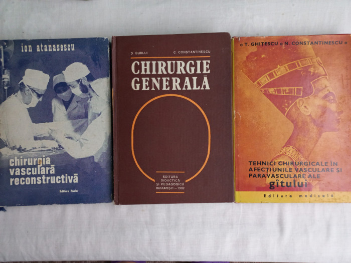 CHIRURGIE: PACHET 3 VOLUME IN STARE FOARTE BUNA, 1974-1982-1983