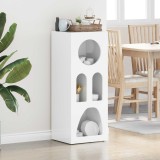 vidaXL Bufet Alb lucios 40 x 35 x 100.5 cm Lemn compozit 891308