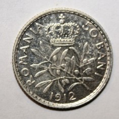 50 BANI 1912 . DETALII BUNE . ARGINT . foto