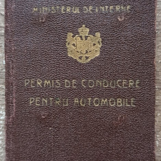 Permisul de conducere al actritei Marietta Deculescu, 1909