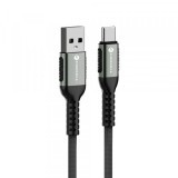 Cablu Date si Incarcare USB-A - USB-C Forcell F-Energy C256, 66W, 1.2m, Negru