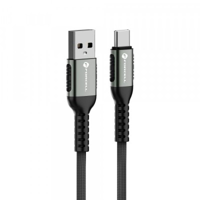 Cablu Date si Incarcare USB-A - USB-C Forcell F-Energy C256, 66W, 1.2m, Negru foto