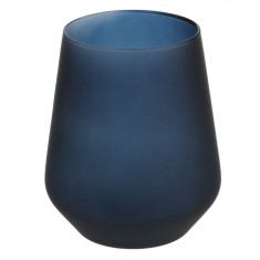 Pahar Sticlă Sapphire, Albastru Mat, Capacitate 435ml