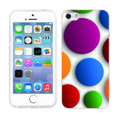 Husa iPhone 5S iPhone 5 Silicon Gel Tpu Model Buline Colorate foto
